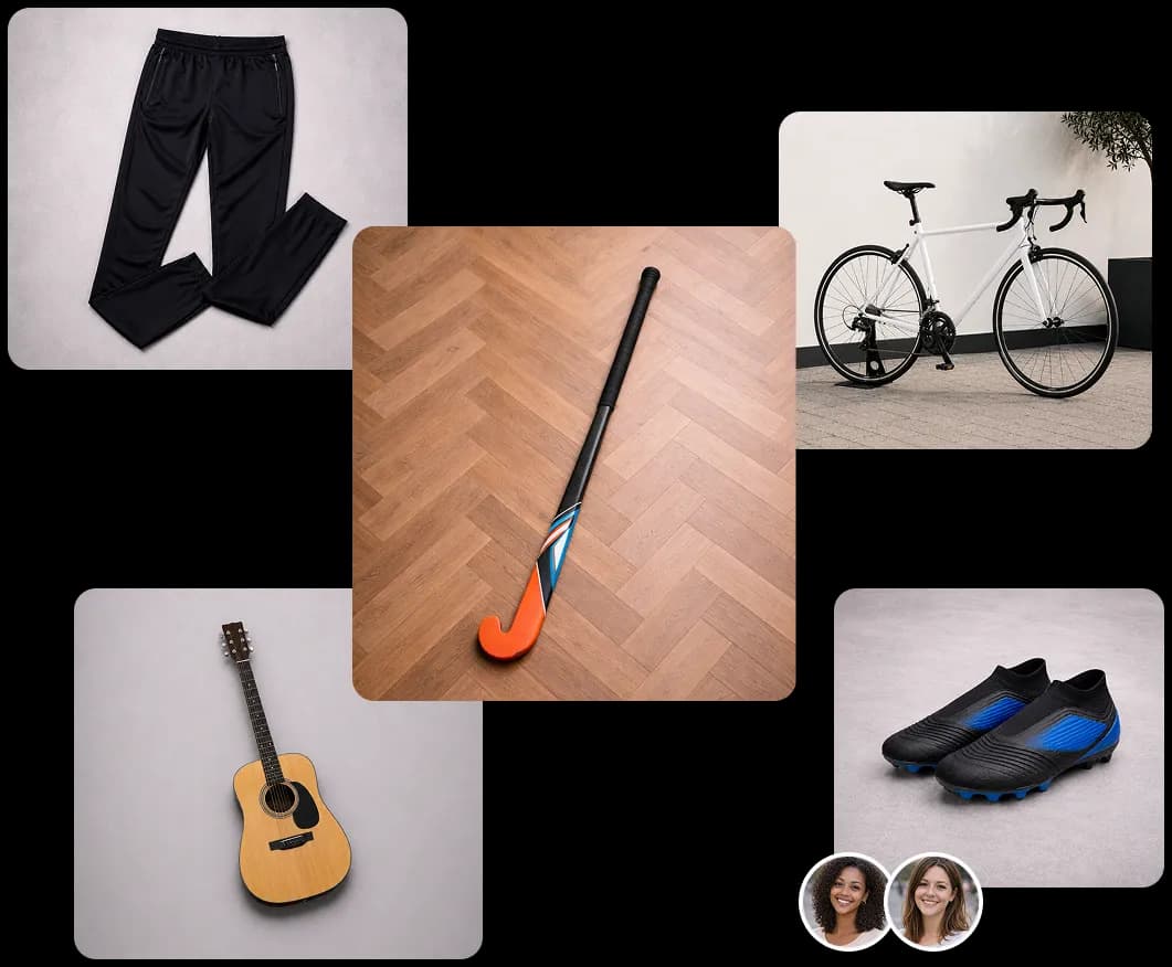 Tweedehands artikelen gedeeld binnen een vertrouwde community.